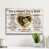 Love Is Patient Premium Canvas