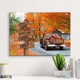 Old Truck Barn 4 Multi-Names Premium Canvas