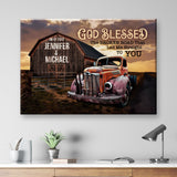 Old Truck Barn Premium Canvas