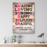 Mother Words Premium Canvas