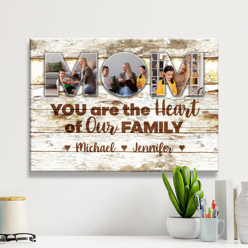 Heart of Our Family Premium Canvas