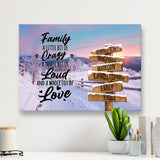 Winter Farm Saying 2 Multi-Names Premium Canvas