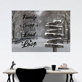 Winter Path Saying 2 Multi-Names Poster