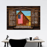 American Barn Color Wood Shutters Saying 8 Poster