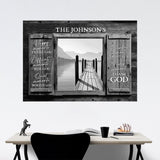 Lake Dock Wood Shutters Saying 8 Poster