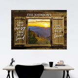 Smoky Mountain Color Wood Shutters Saying 2 Poster