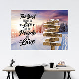 Winter Tree Path Saying 3 Multi-Names Poster