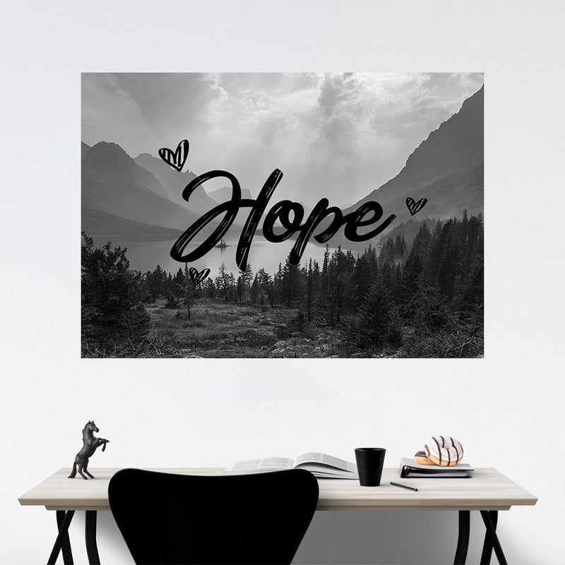 Mountain Range Hope Poster