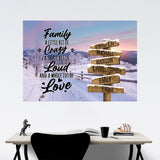 Winter Farm Saying 2 Multi-Names Poster