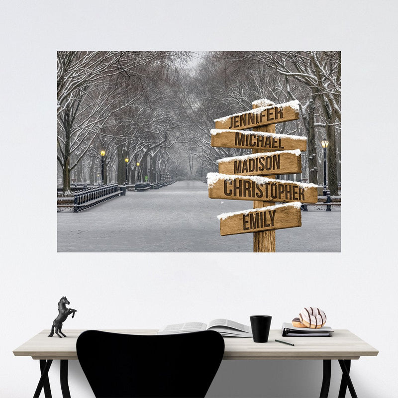 Winter Path Multi-Names Poster