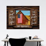 American Barn Color Wood Shutters Saying 3 Poster
