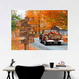 Old Truck Barn 4 Multi-Names Poster