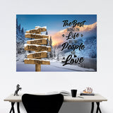 Winter Mountain Saying 3 Multi-Names Poster