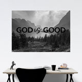 God is Good - Mountain Range Poster