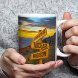 Smoky Mountains Color Multi-Names Mug