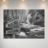 Waterfall Multi-Names Poster