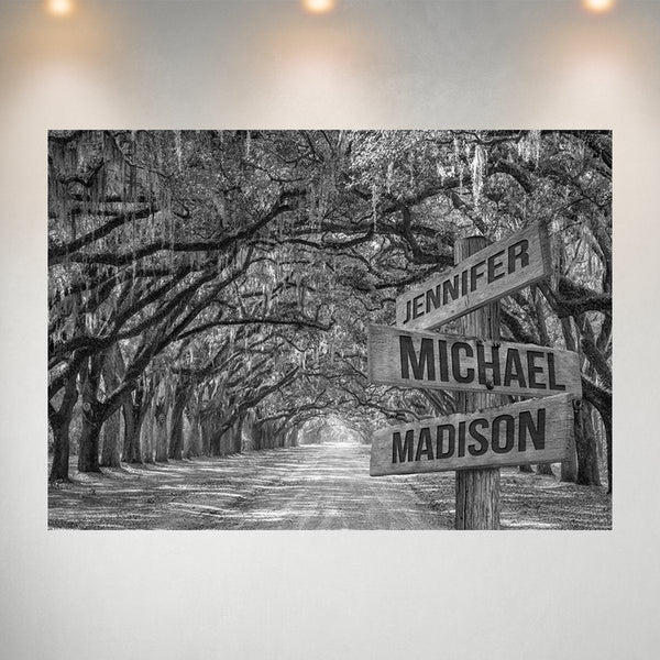 Savannah Road Multi-Names Poster