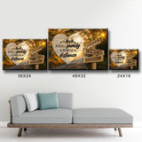 Autumn Road Heart Color Saying 5 Multi-Names Premium Canvas