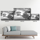 Ocean Dock - Call Me Mom Multi-Names Premium Canvas