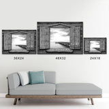 Ocean Dock Wood Shutters Premium Canvas Saying 8