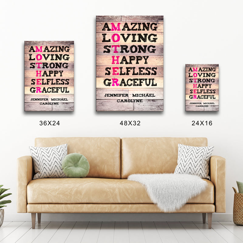 Mother Words Premium Canvas