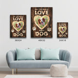 Love and a Dog Premium Canvas