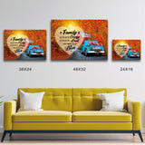 Old Truck Barn 2 Saying 2 Premium Canvas
