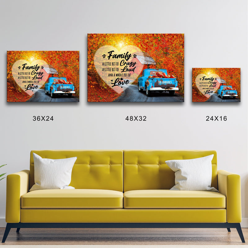 Old Truck Barn 2 Saying 2 Premium Canvas