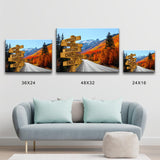 Autumn Mountain Multi-Names Premium Canvas