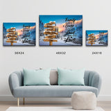 Winter Mountain Saying 2 Multi-Names Premium Canvas