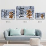 Winter Road 2 Saying 2 Multi-Names Premium Canvas