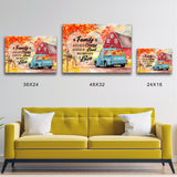 Old Truck Barn Art Saying 2 Premium Canvas