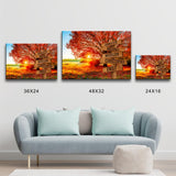 Autumn Big Oak Multi-Names Premium Canvas