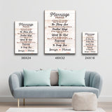 Marriage Prayer Premium Canvas