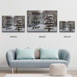 Winter Path Saying 3 Multi-Names Premium Canvas