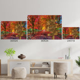 Autumn Red Road Multi-Names Poster