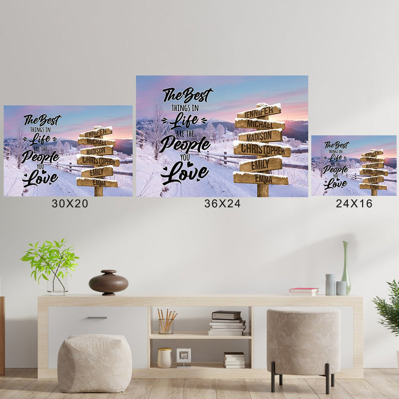 Winter Farm Saying 3 Multi-Names Poster