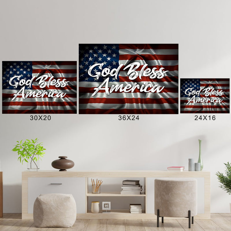America - God Bless Poster
