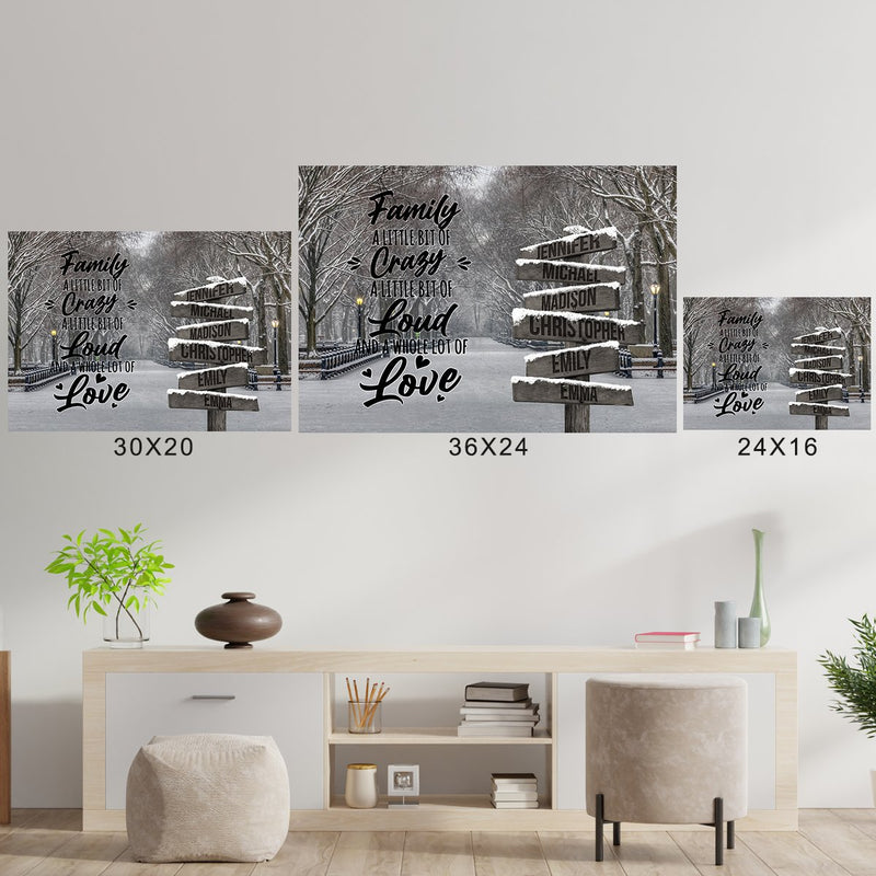 Winter Path Saying 2 Multi-Names Poster