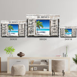 Ocean Breeze Color Wood Shutters Saying 3 Poster