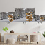 Winter Path Multi-Names Poster