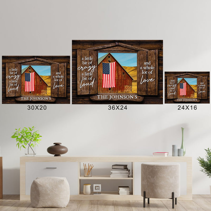 American Barn Color Wood Shutters Saying 2 Poster