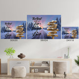 Winter Dawn Road Saying 3 Multi-Names Poster