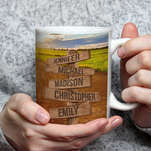 Dirt Road Multi-Names Mug