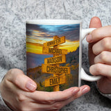 Smoky Mountains Color Multi-Names Mug