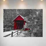 Covered Bridge Multi-Names Poster