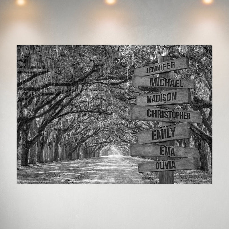 Savannah Road Multi-Names Poster