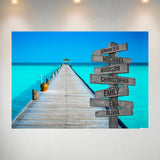 Lake Dock Color 3 Multi-Names Poster