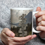 Mountain Range Color Multi-Names Mug