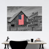 American Barn Multi-Names Poster